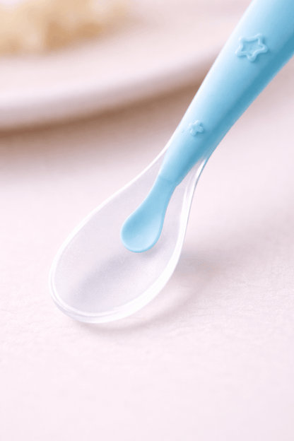 Cuillère bébé en silicone  dés 6 mois | Ergonomique