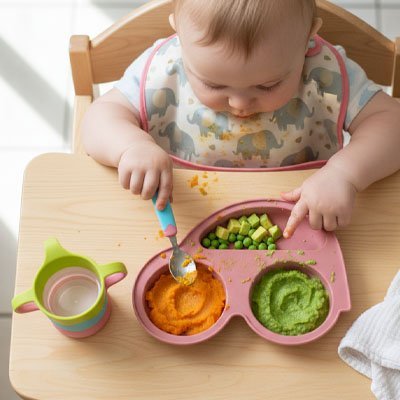 Assiette bébé ventouse 