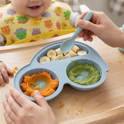 Assiette bébé ventouse 
