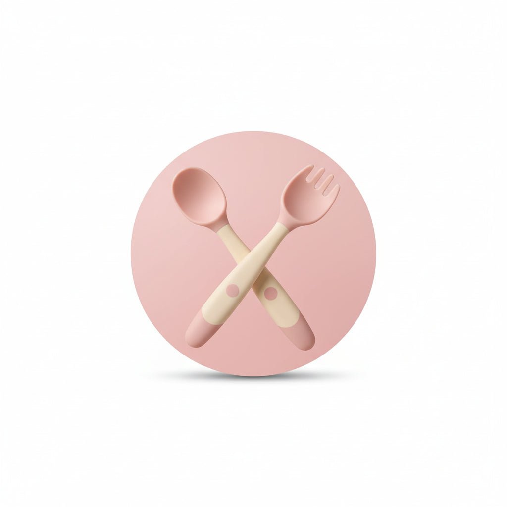 Couvert bébé flexible 6/24 mois| Silicone Sécurisé